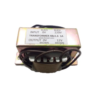 หม้อแปลง Input 220Vac Output 12Vac 1A TRANSFORMER INPUT220VAC OUTPUT 12VAC 1A transformers step down