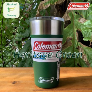 Coleman Brew Insulated Stainless Steel Tumbler, 20oz, Heritage Green 