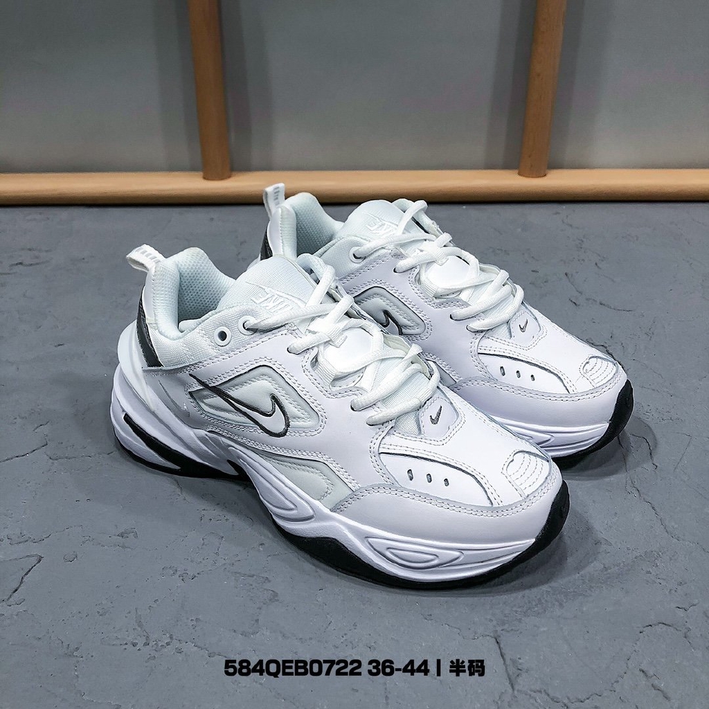 แท้-nike-มาใหม่-nike-m2k-tekno-รองเท้าวิ่งสุดคลาสสิค-รองเท้าผ้าใบระบายอากาศ-ไอคอนแฟชั่น-ขาว