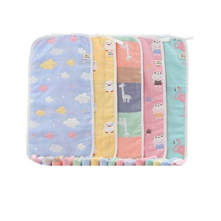 ผ้าขนหนูสำหรับเด็กลายน่ารัก ผ้าสาลู ทำจากฝ้าย 100% ทอ 6 ชั้น ขนาด 25*50 ซม By MUISUNGSHOP