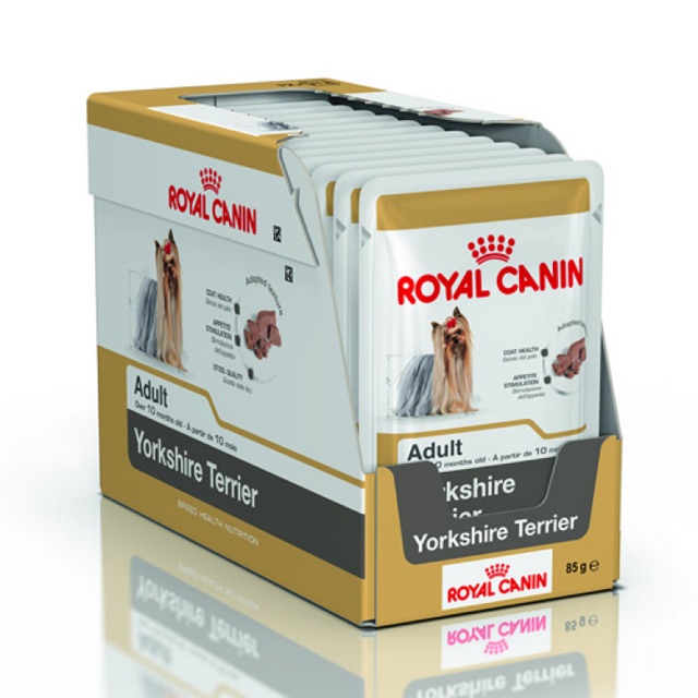 royal-canin-yorkshire-terrier-อาหารสุนัขพันธุ์ยอร์คไชร์เทอร์เรีย-85g-x-12-ซอง