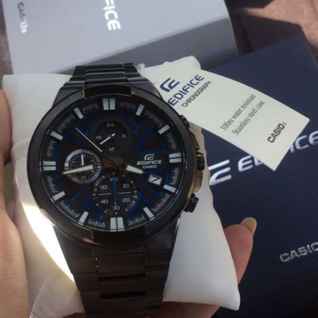 นาฬิกา-casio-edifice-chronograph-รุ่น-efr-544bk-1a2v-นาฬิกาข้อมือสำหรับผู้ชาย