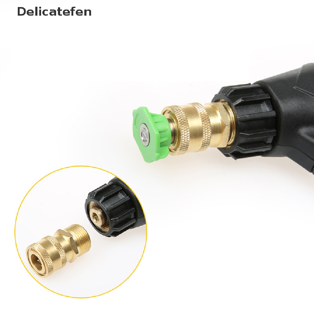 delicatefen-high-pressure-washer-connector-adapter-1-4-female-quick-connect-m14-1-5-thread-hot-sell