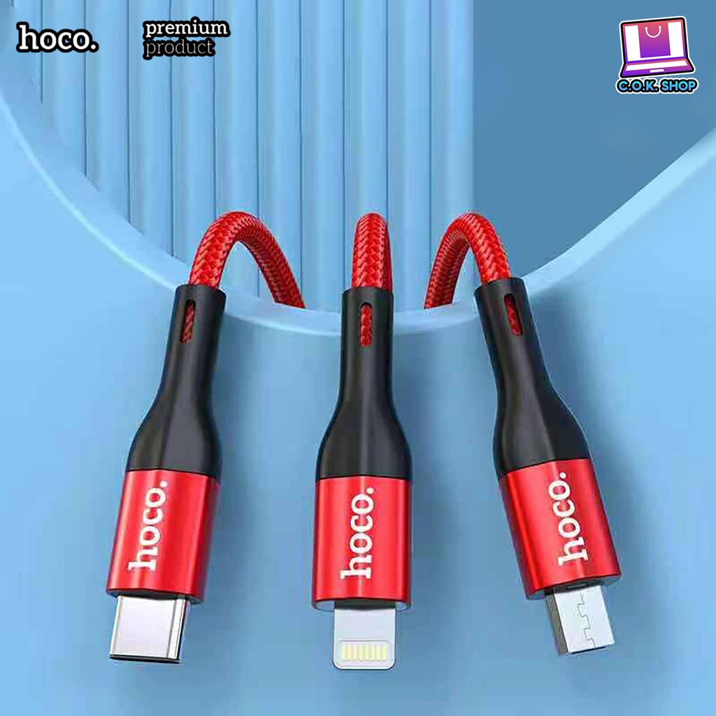 hoco-x2-max-สายชาร์จ-3a-ชาร์จเร็ว-ไม่หัก-ไม่งอ-data-cable-fast-charger-ถ่ายโอนข้อมูลได้-micro-usb-type-c-ip