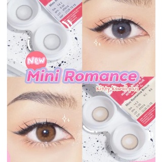 💟 Kitty Kawaii ลายใหม่ Mini Romance สายตา -50 ถึง -1000 brown gray Contactlens คอนแทคเลนส์ บิ๊กอาย คอนแทคเลนส์ ราคาถูก