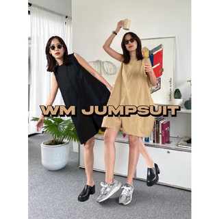 😍 เปิดตัวน้องใหม่สุดปัง 😍 WM JUMPSUIT⚡️ ชุดจั๊มสูทน่ารักกรุปปปปป แขนกุด คอกลม เนื้อผ้าคอตตอนใส่สบาย กระเป๋าข้าง ซิปหลัง