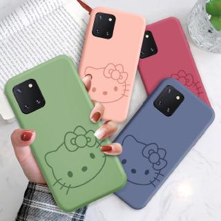 สําหรับ Samsung Galaxy Note 8 Note 9 Note 10 Note 10 Plus 5G Note 10 Lite เคสโทรศัพท์มือถือซิลิโคน ลายการ์ตูนคิตตี้