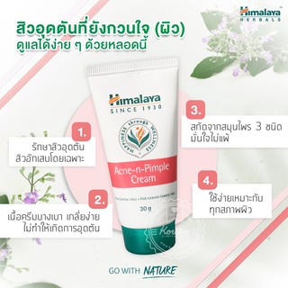 หิมาลายา HIMALAYA HERBALS ครีมแต้มสิวอักเสบ หิมาลายา ACNE-N-PIMPLE-CREAM (30 G.)