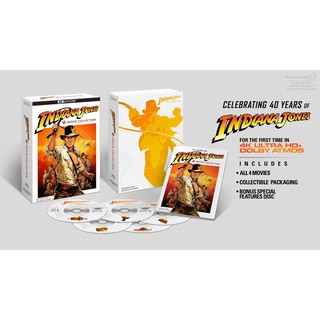 Indiana Jones 4-Movie Collection /อินเดียน่า โจนส์ 4-มูฟวี่ คอลเลคชั่น (4K+Blu-ray "Bonus" Steelbook 5 Disc)