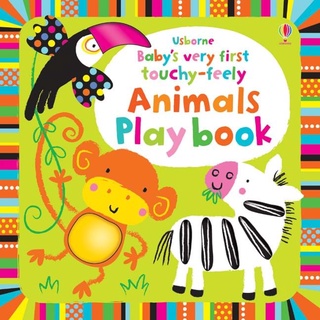 Usborne books-Babys very first touchy-feely animals play book   หนังสือ เสริมพัฒนาการ