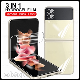 3to1 Hydrogel Film For Samsung Galaxy Z Flip3 Camera Back Front Protective Film Z Flip 3 ZFlip3 ZFlip Screen Protector