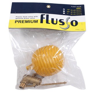 FLUSSO 1/2" REGULAR FLOATING BALL ลูกลอยธรรมดา FLUSSO 1/2 นิ้ว สีเหลือง ลูกลอย แท้งค์น้ำและถังบำบัด งานระบบประปา FLUSSO