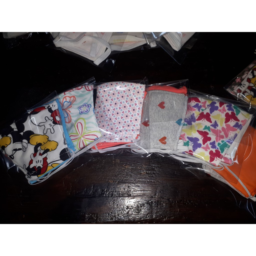 ผ้าปิดปากคละลายคละสี-1ซอง2ชิ้น-50บาท