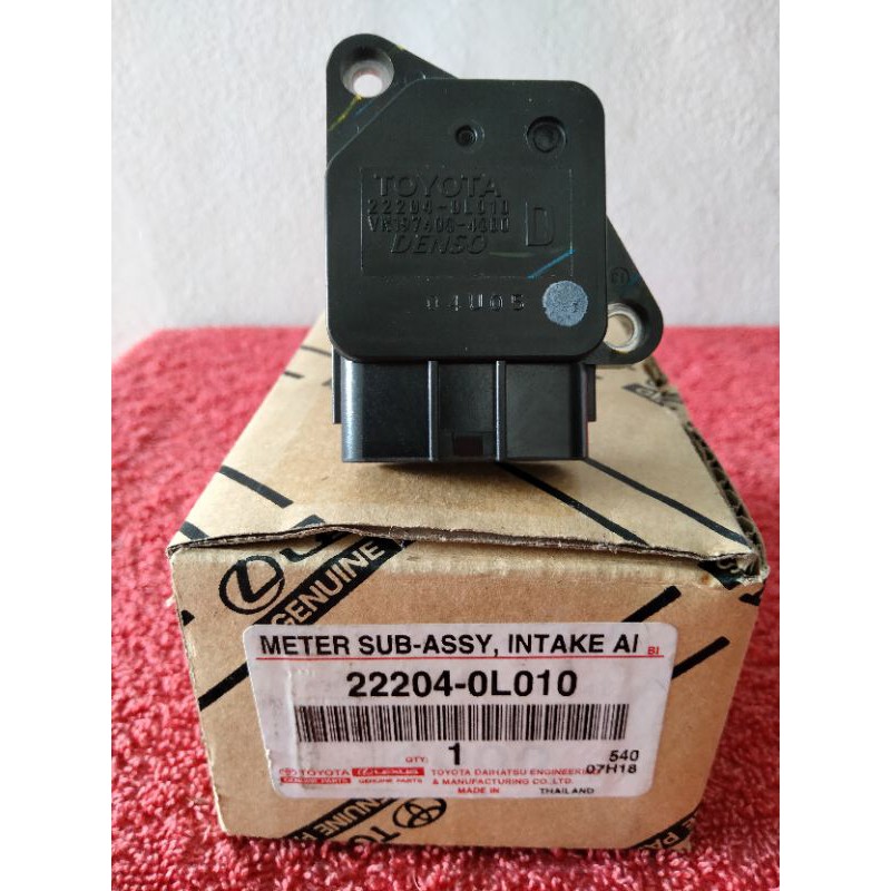 เซนเซอร์แอร์โฟร์ TOYOTA (แท้) VIGOวีโก้,FORTUNER AirFlow Sensorแอร์โฟร์ ...