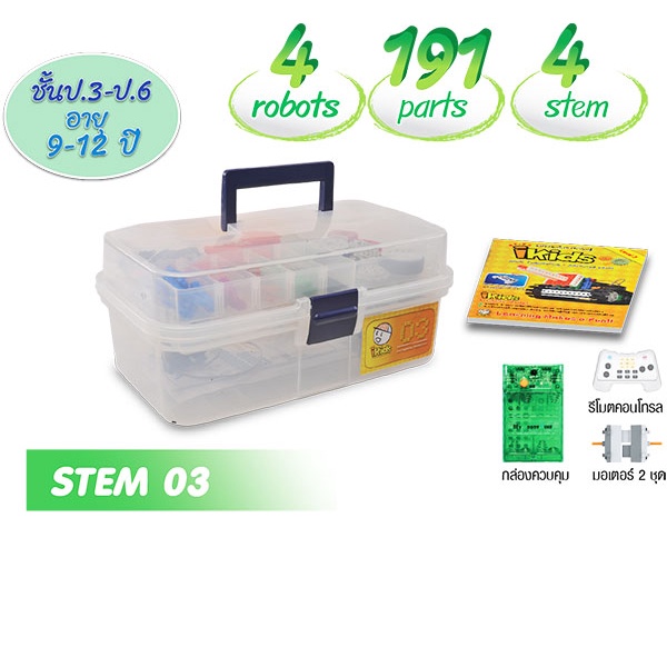 edutoy-ชุดหุ่นยนต์-stem-หลักสูตร-ikids-level-3-ของเล่น