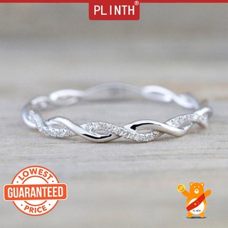 สินค้า PLINTH แหวนเงิน 925 ลายเชือกบิด