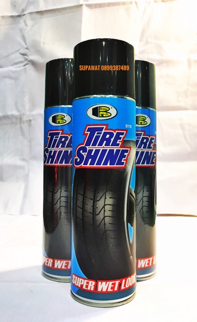 ภาพหน้าปกสินค้าBOSNY สเปรย์เคลือบเงา bosny tire shine ราคาต่อ 1กระป๋อง จากร้าน supawat201 บน Shopee