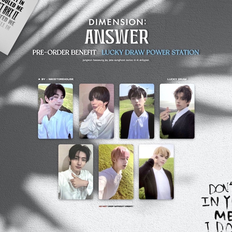 พร้อมส่ง] อัลบั้ม ENHYPEN - [DIMENSION : ANSWER] รอบ EVENT SELFIE