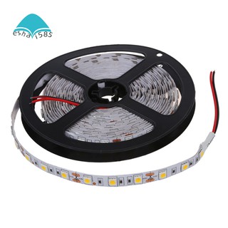 สายไฟ 5 m 300 led 5050 smd แบบยืดหยุ่น 12 v dc สีขาว