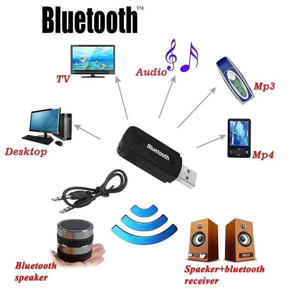 ภาพสินค้าบลูทูธมิวสิค BT163 Usb Bluetooth Audio Music Receiver Adapter 3.5mm จากร้าน fdgadget2 บน Shopee ภาพที่ 2