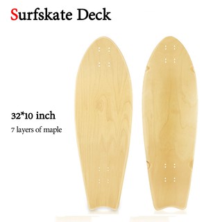 สินค้า 32inch Surfskate Deck Land Carver Deck กระดานโต้คลื่นสเก็ตบอร์ดกระดานโต้คลื่นเมเปิ้ล 75*23.5cm