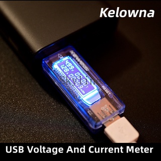 【พร้อมส่ง】Kelowna เครื่องทดสอบความจุแบตเตอรี่ แรงดันไฟฟ้า USB