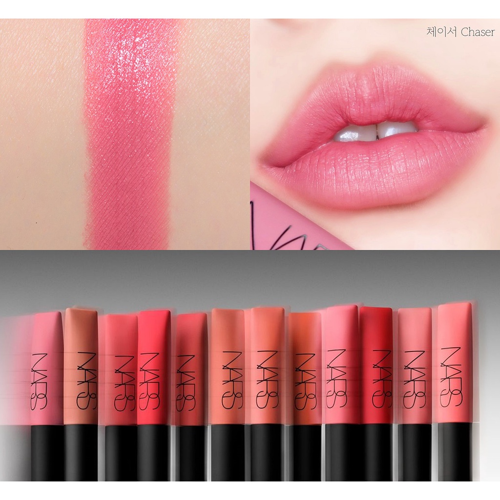 ฉลากไทย-ผลิต2022-nars-air-matte-lip-color-limited-edition-สี-joyride-pin-up-dolce-vita-chaser