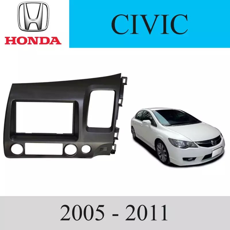 หน้ากากวิทยุ-รถยนต์-honda-รุ่น-civic-ปี-2006-2011-สีดำ