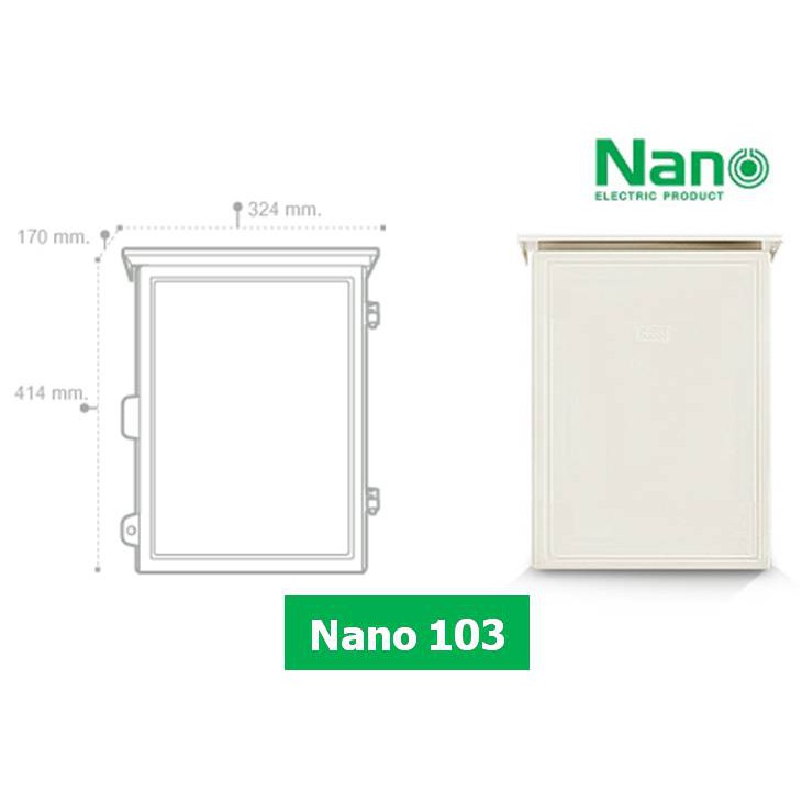 nano-102-103-ตู้ไฟกันน้ำ-ตู้พลาสติกกันน้ำ-มีหลังคากันฝน-นาโน-ฝาทึบ-ฝาใส