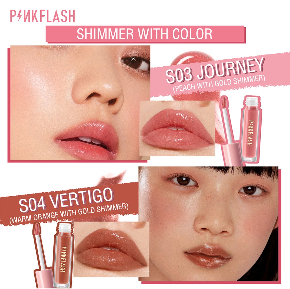 ข้อมูลเกี่ยวกับ Pinkflash Ohmygloss Hot ลิปกลอส ให้ความชุ่มชื้น ไม่เหนียวเหนอะหนะ สำหรับแต่งหน้า