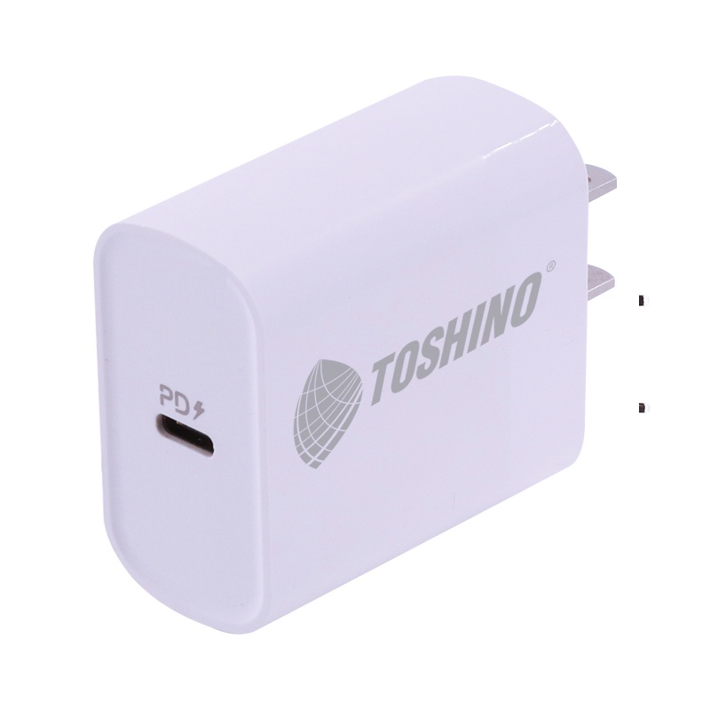 หัวชาร์จ-toshino-อุปกรณ์ชาร์จมือถือ-พอร์ต-usb-c-18w-max-หัวชาร์จเร็ว-fast-charge-หัวชาร์จ-สายชาร์จ