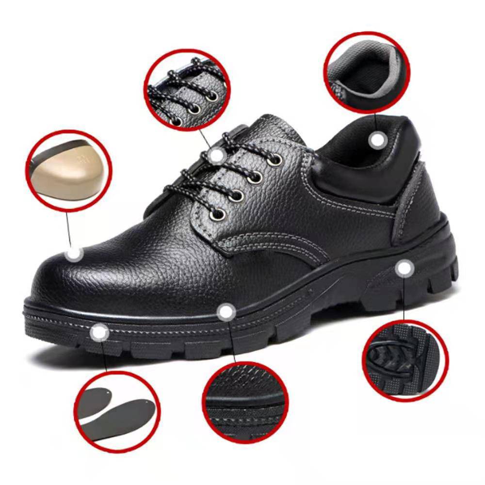 ภาพสินค้าHot รองเท้าเซฟตี้ PU safety shoes รองเท้าหัวเหล็ก ไซส์36-44 GM012 จากร้าน huang_pu บน Shopee ภาพที่ 8