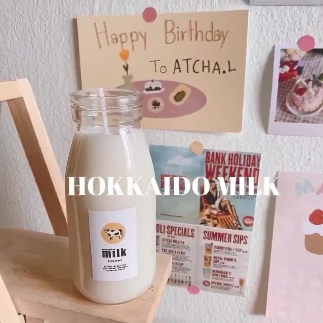 พร้อมส่ง-เทียนหอม-hokkaido-milk-strawberry-milk-atcha-l-ของขวัญ