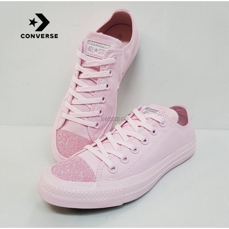 เเท้ 💯✔️รองเท้า Converse สีชมพู ALL STAR SUGAR CHARMS OX PINK PINK รุ่น  563466CS9PI | Shopee Thailand