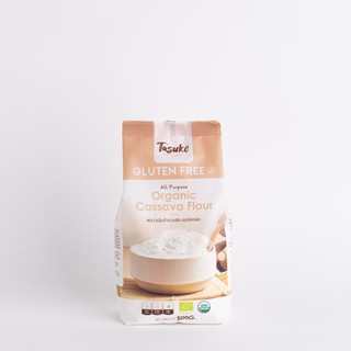 ภาพหน้าปกสินค้าTASUKO ฟลาวมันสำปะหลัง ออร์แกนิค ไม่มีกลูเตน Gluten Free Organic Cassava Flour 500g ซึ่งคุณอาจชอบราคาและรีวิวของสินค้านี้