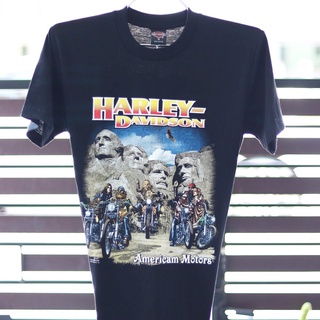 เสื้อยืดพิมพ์ลายแฟชั่น HH เสื้อยืดharley davidsonผ้านุ่มคอฟิตไม่มีข้างcotton100%ไซส์SMLมีมากกว่า40แบบ เสื้อยืดผ้าฝ้าย