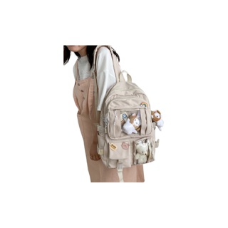G140 พร้อมส่งในไทย🇹🇭MUMI BAG กระเป๋าเป้ กระเป๋าสะพายหลัง มุมิ แถมเข็มกลัด