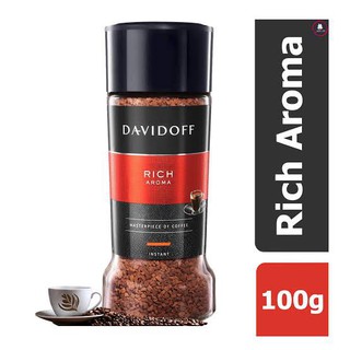 Davidoff Rich Aroma 100 g.กาแฟดาวิดอร์ฟ ริซ อโรมา กาแฟสำเร็จรูป รสชาติอร่อย หอมมาก (ขนาด 100 กรัม 1 ขวด) (สินค้านำเข้า)