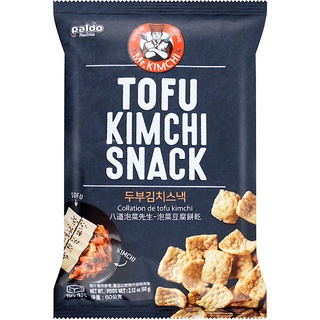 Tofu Kimchi Snack 60 g. พาลโด โทฟุ กิมจิ สแน็ค ขนมเต้าหู้อบกรอบรสกิมจิ 60 กรัม.