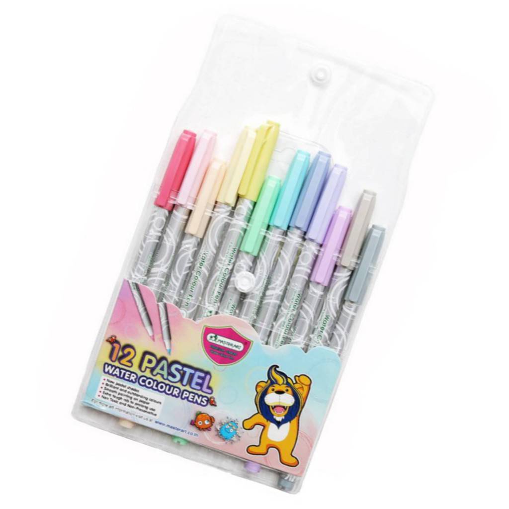 master-art-ปากกา-ปากกาเมจิก-สีพาสเทล-12-สี-ปากกาเมจิ-สีเมจิ-1แพ็ค