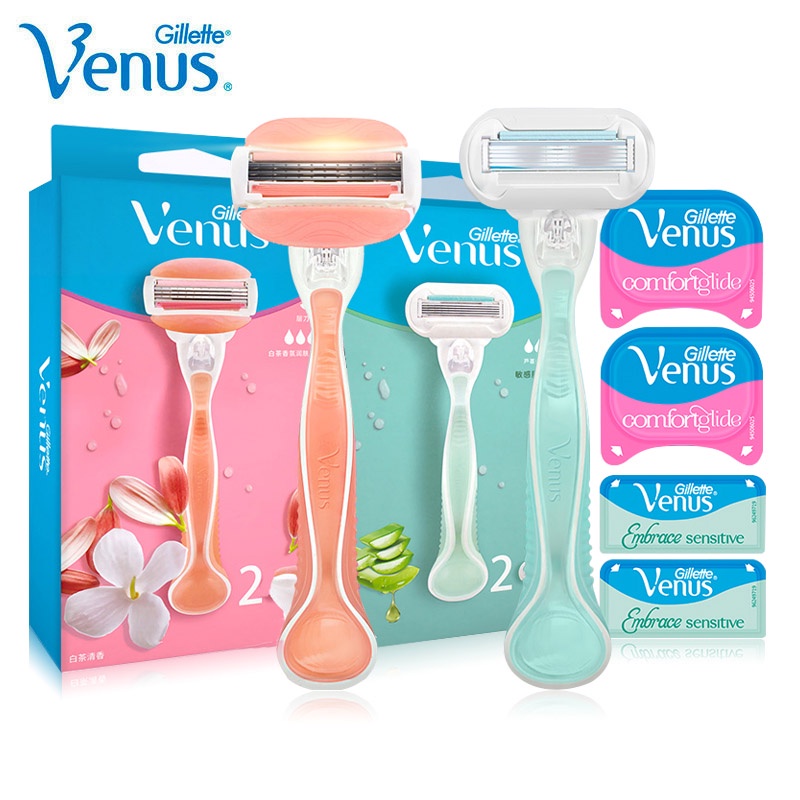 gillette-venus-มีดโกนหนวด-5-ชั้น-พร้อมสบู่หล่อลื่น-ปลอดภัย-สําหรับผู้หญิง