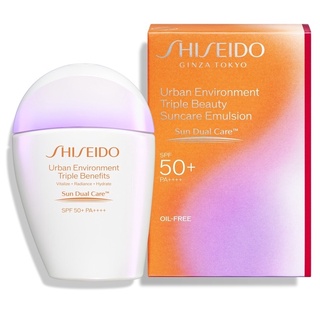 SHISEIDO Urban Environment Triple Beauty Suncare Emulsion SPF50+ PA++++ 30ml.