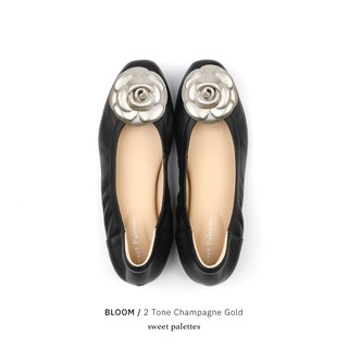สินค้า Sweet Palettes รองเท้าหนังแกะ Bloom 2 Tone Champagne Gold