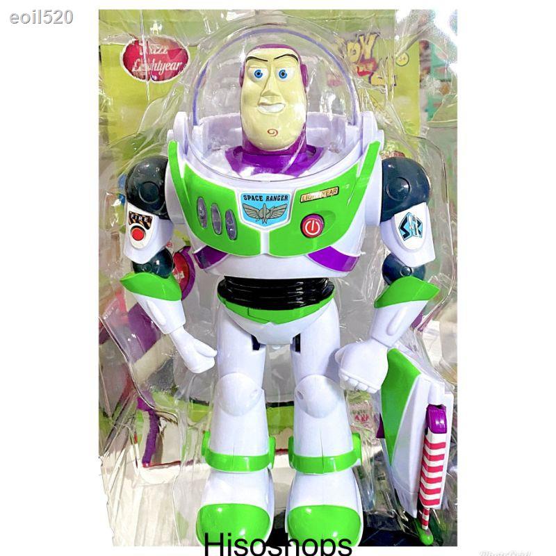 ถูกและดี-toy-story-4-buzz-lightyear-บัสไลท์เยียร์-โมเดลทอยสตอรี่-4-มีปีก-กางปีกได้-ใส่ถ่าน-มีเสียงมีไฟ-เดินได้-ตั