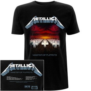 tshirtเสื้อยืดคอกลมฤดูร้อน2020 Metallica Master Of Puppets Tracks T-Shirt Newสามารถปรับแต่งได้Sto4XL