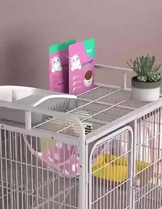 กรงแมวพับได้-cat-cage-กรงแมว3-4ชั้น-กรงแมวคอนโด-86x62x140cm-กรงสุนัขกรงพับได้กรงลวดสัตว์เลี้ยงกรงสัตว์เลี