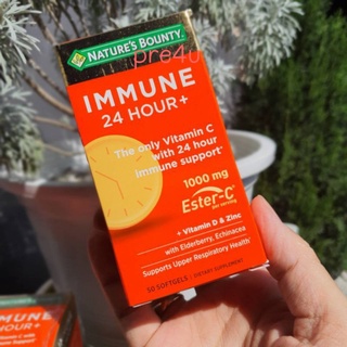 ภาพหน้าปกสินค้าวิตามิน C Nature\'s Bounty Immune 24 Hour+With 1,000mg Ester-C 🇺🇸🇺🇸🍊🍊, 50 Softgels ที่เกี่ยวข้อง