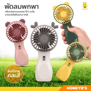 ภาพขนาดย่อของสินค้าพัดลม USB แบบพกพา พัดลมมือถือ ขนาดเล็ก**สินค้าขายคละสี** mini fan พัดลมชาร์จแบต ปรับแรงลม 2 ระดับ มีแสงไฟ พัดลมตั้งโต๊ะ