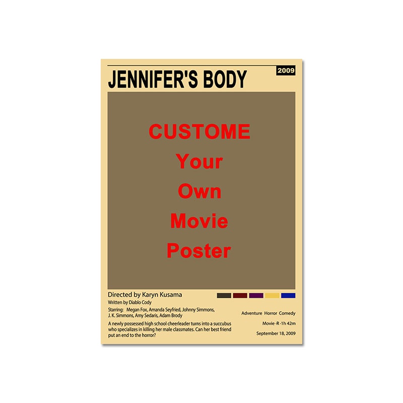 สติกเกอร์โปสเตอร์กระดาษคราฟท์-ลายภาพยนตร์สยองขวัญ-jennifers-สไตล์เรโทร-สําหรับตกแต่งผนังบ้าน-บาร์-คาเฟ่-ห้องนั่งเล่น