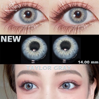 Eyeshare คอนแทคเลนส์สีธรรมชาติ สีเทา 2 ชิ้น สําหรับนักเรียน